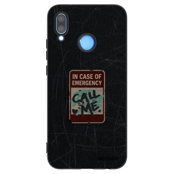 Picasee crna silikonska maskica za Huawei P20 Lite - EMERGENCY