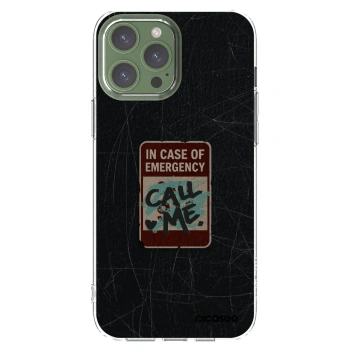 Picasee silikonska prozirna maskica za Apple iPhone 13 Pro Max - EMERGENCY