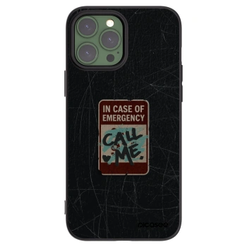 Picasee crna silikonska maskica za Apple iPhone 13 Pro Max - EMERGENCY