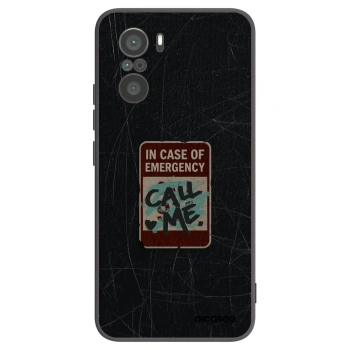 Picasee crna silikonska maskica za Xiaomi Poco F3 - EMERGENCY