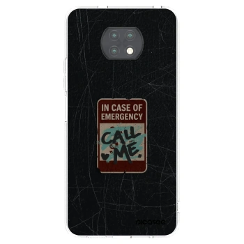 Picasee silikonska prozirna maskica za Xiaomi Redmi Note 9T - EMERGENCY