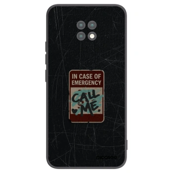 Picasee crna silikonska maskica za Xiaomi Redmi Note 9T - EMERGENCY