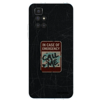 Picasee silikonska prozirna maskica za Xiaomi Redmi 10 - EMERGENCY