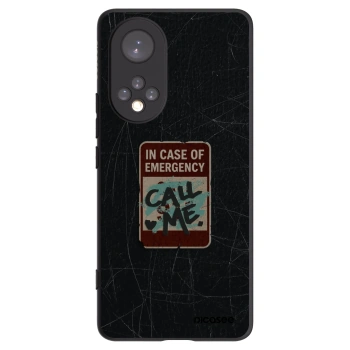 Picasee crna silikonska maskica za Honor 50 5G - EMERGENCY