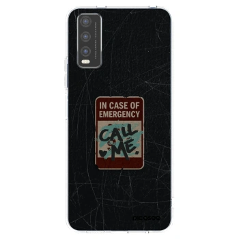 Picasee silikonska prozirna maskica za Vivo Y20s - EMERGENCY