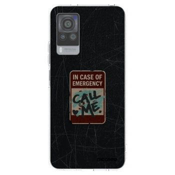 Picasee silikonska prozirna maskica za Vivo X60 Pro 5G - EMERGENCY