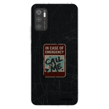 Picasee silikonska prozirna maskica za Xiaomi Poco M3 Pro 5G - EMERGENCY