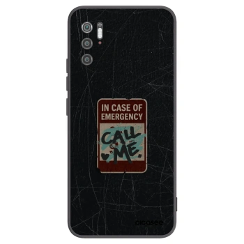 Picasee crna silikonska maskica za Xiaomi Poco M3 Pro 5G - EMERGENCY