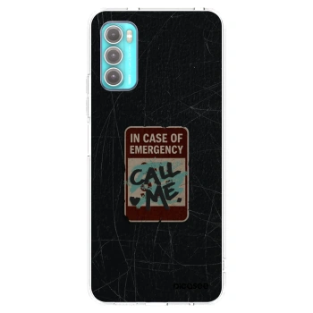Picasee silikonska prozirna maskica za Motorola Moto G60 - EMERGENCY
