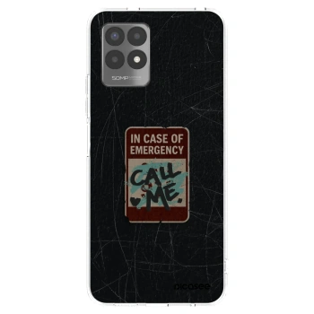 Picasee silikonska prozirna maskica za Realme 8i - EMERGENCY