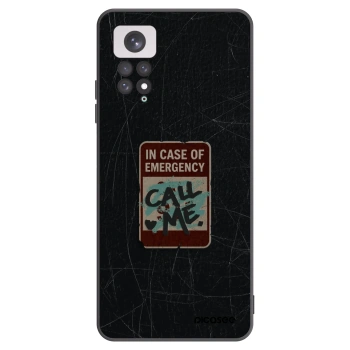 Picasee crna silikonska maskica za Xiaomi Redmi Note 11 - EMERGENCY