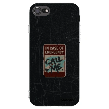 Picasee silikonska prozirna maskica za Apple iPhone SE 2022 - EMERGENCY