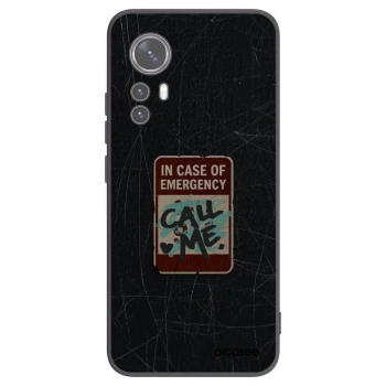 Picasee crna silikonska maskica za Xiaomi 12 - EMERGENCY