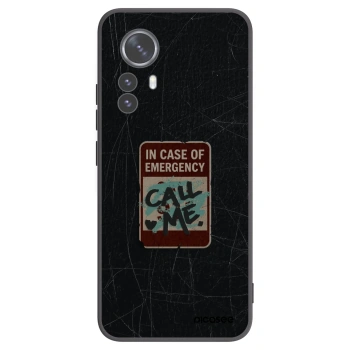 Picasee crna silikonska maskica za Xiaomi 12 Pro - EMERGENCY