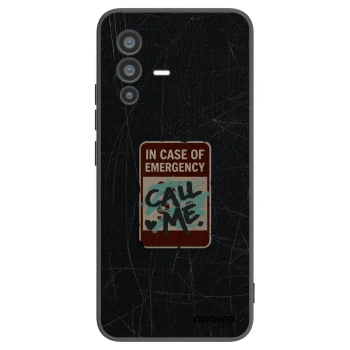 Picasee crna silikonska maskica za Vivo V23 5G - EMERGENCY