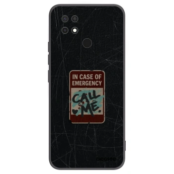 Picasee crna silikonska maskica za Xiaomi Redmi 10C - EMERGENCY