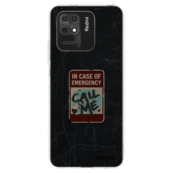 Picasee silikonska prozirna maskica za Xiaomi Redmi 10C - EMERGENCY