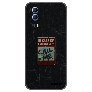 Picasee crna silikonska maskica za Vivo Y52 5G - EMERGENCY