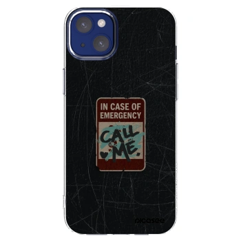 Picasee silikonska prozirna maskica za Apple iPhone 14 Plus - EMERGENCY