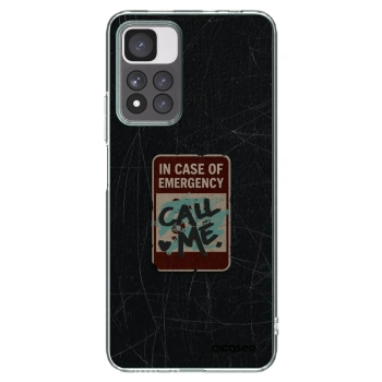 Picasee silikonska prozirna maskica za Xiaomi Redmi Note 11 Pro+ 5G - EMERGENCY