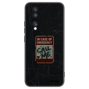 Picasee crna silikonska maskica za Honor 70 - EMERGENCY