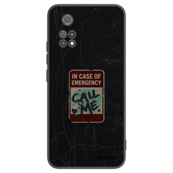 Picasee crna silikonska maskica za Xiaomi Poco M4 Pro - EMERGENCY
