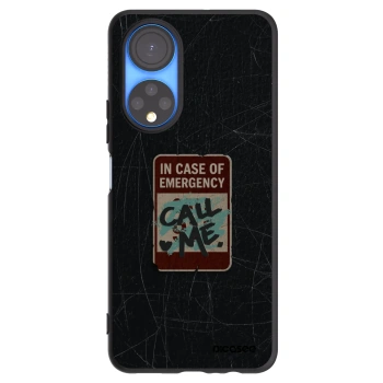 Picasee crna silikonska maskica za Honor X7 - EMERGENCY