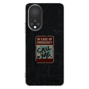 Picasee silikonska prozirna maskica za Honor X7 - EMERGENCY