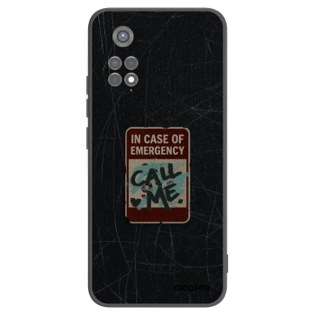 Picasee crna silikonska maskica za Xiaomi Redmi Note 11S 5G - EMERGENCY