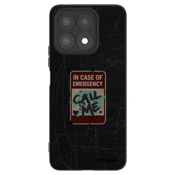 Picasee crna silikonska maskica za Honor X8a - EMERGENCY