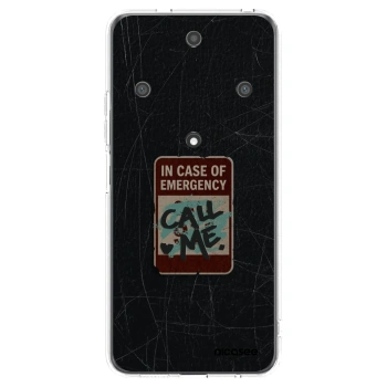 Picasee silikonska prozirna maskica za Honor Magic5 Lite 5G - EMERGENCY
