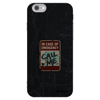 Picasee silikonska prozirna maskica za Apple iPhone 6/6S - EMERGENCY