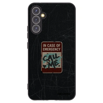 Picasee crna silikonska maskica za Samsung Galaxy A34 5G A346B - EMERGENCY