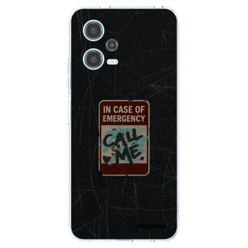 Picasee silikonska prozirna maskica za Xiaomi Redmi Note 12 5G - EMERGENCY