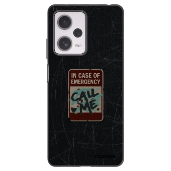 Picasee crna silikonska maskica za Xiaomi Redmi Note 12 Pro+ 5G - EMERGENCY
