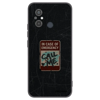 Picasee crna silikonska maskica za Xiaomi Redmi 12C - EMERGENCY