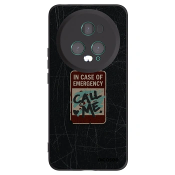 Picasee crna silikonska maskica za Honor Magic5 Pro - EMERGENCY