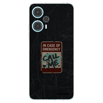 Picasee silikonska prozirna maskica za Xiaomi Poco F5 - EMERGENCY