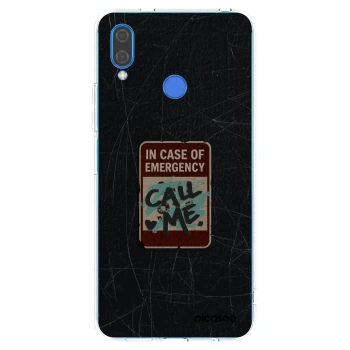 Picasee silikonska prozirna maskica za Huawei Nova 3 - EMERGENCY