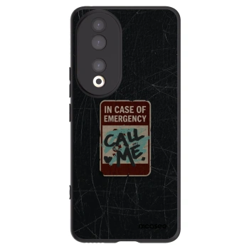 Picasee crna silikonska maskica za Honor 90 5G - EMERGENCY