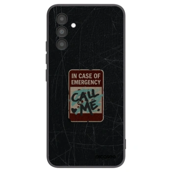 Picasee crna silikonska maskica za Samsung Galaxy A04s A047F - EMERGENCY