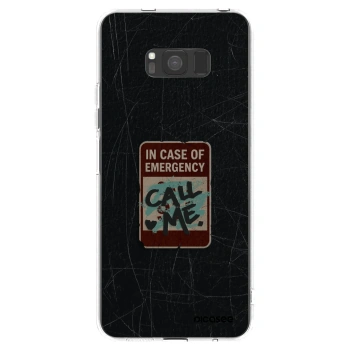 Picasee silikonska prozirna maskica za Samsung Galaxy S8 G950F - EMERGENCY