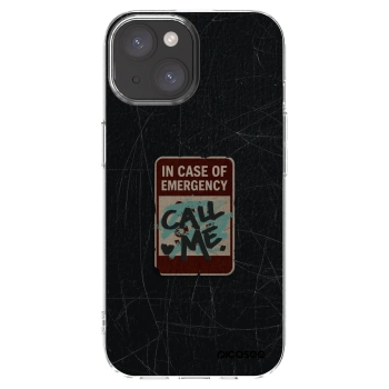 Picasee silikonska prozirna maskica za Apple iPhone 15 - EMERGENCY