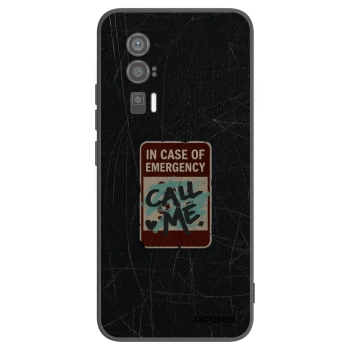 Picasee crna silikonska maskica za Xiaomi Poco F5 Pro 5G - EMERGENCY