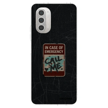 Picasee silikonska prozirna maskica za Motorola Moto G51 - EMERGENCY