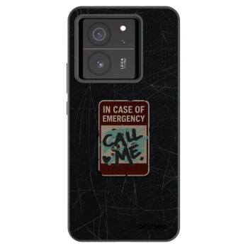Picasee crna silikonska maskica za Xiaomi 13T Pro - EMERGENCY