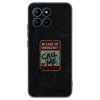Picasee crna silikonska maskica za Honor 70 Lite - EMERGENCY