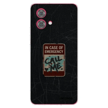 Picasee silikonska prozirna maskica za Motorola Moto G84 5G - EMERGENCY