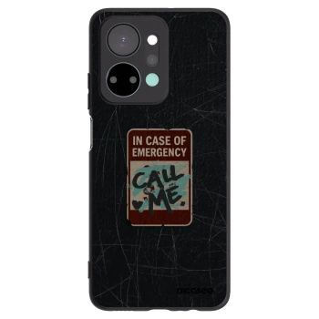 Picasee crna silikonska maskica za Honor X7a - EMERGENCY