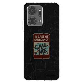 Picasee silikonska prozirna maskica za Honor X7a - EMERGENCY